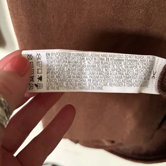 Forever 21 Brown Long Sleeve Dress Size Medium - Picture 13 of 13